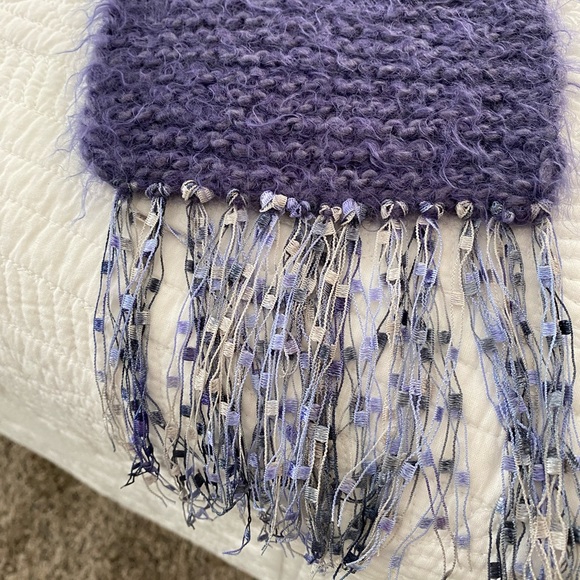 Handmade Purple Scarf - Picture 3 of 3